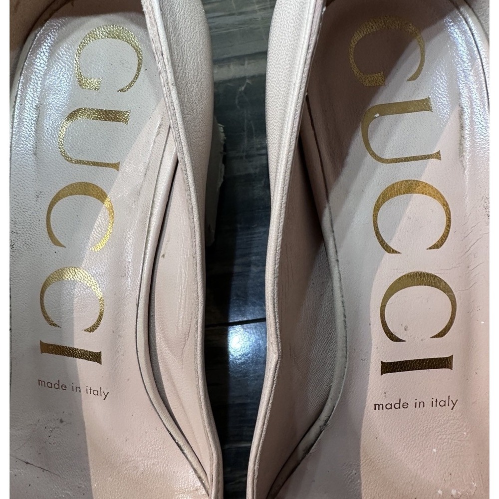 Gucci Cream Horsebit Ballet Pump Flats Women's Heels Size 6 - Picture 6 of 16
